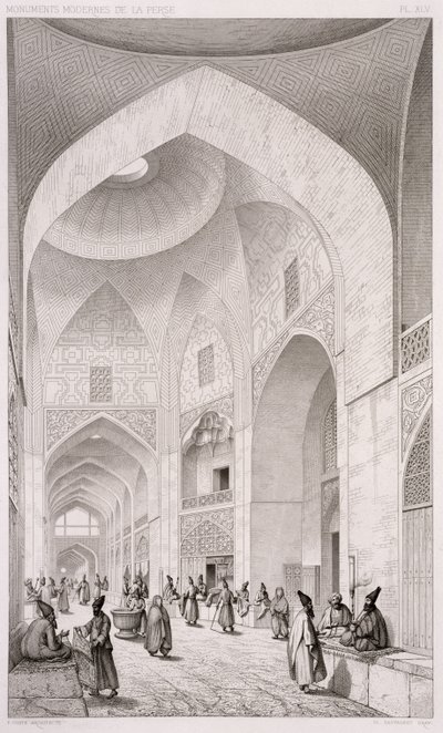 Cloth Market, in Isfahan, from 